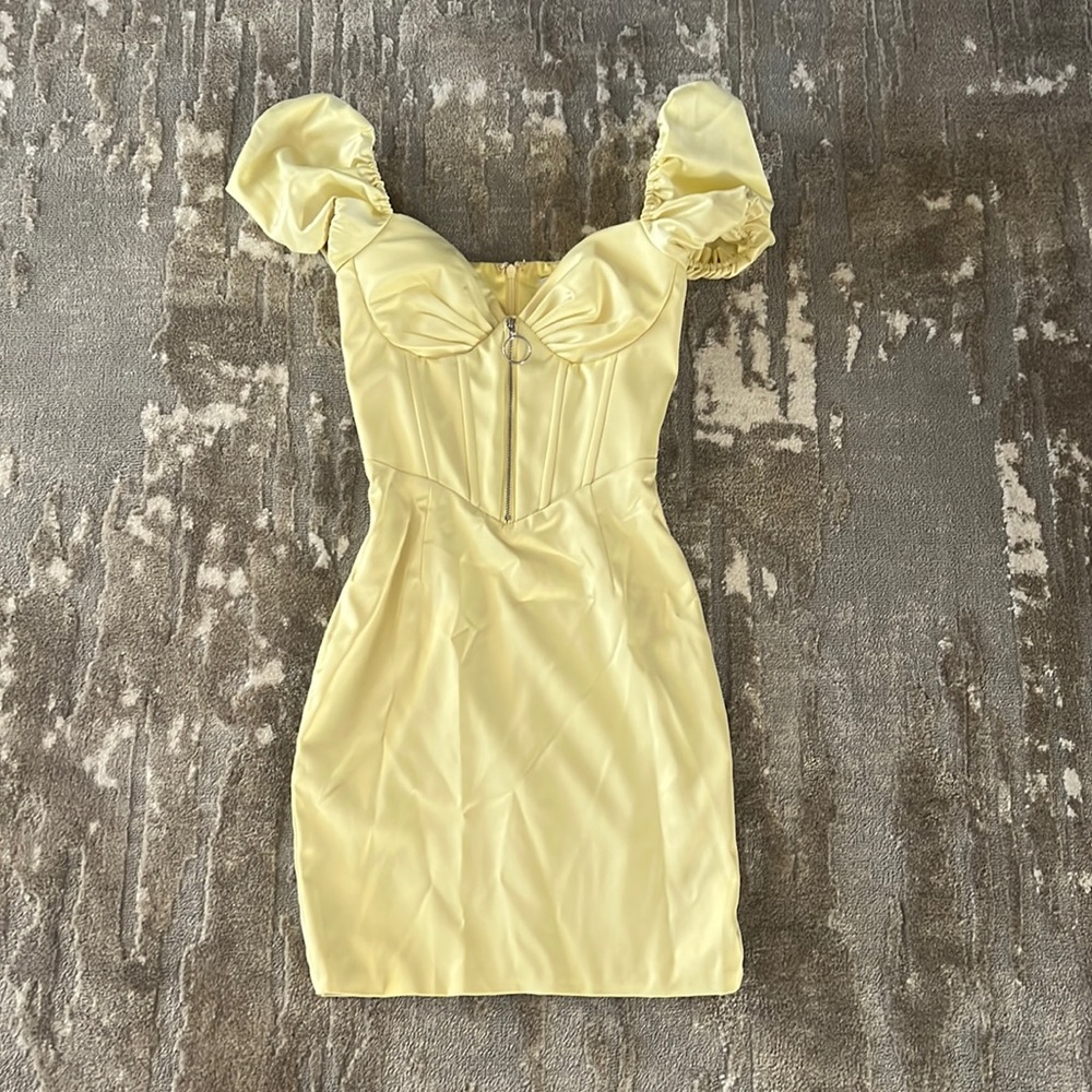 Oh Polly yellow dress. Size UK 4/ US 0